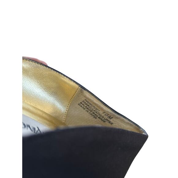 Vintage Y2K Black Pointed Toe Heel Floral Rhinestone Embellished - Picture 5 of 8